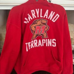 Maryland Terrapins hoodie! University of Maryland Red sweatshirt college hoodie